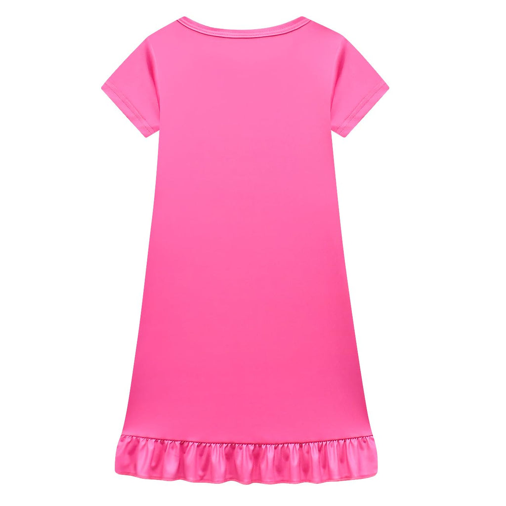 Little Girls Nightgowns Casual Dress Little Kids Music Adventure Cartoon Printed Dress