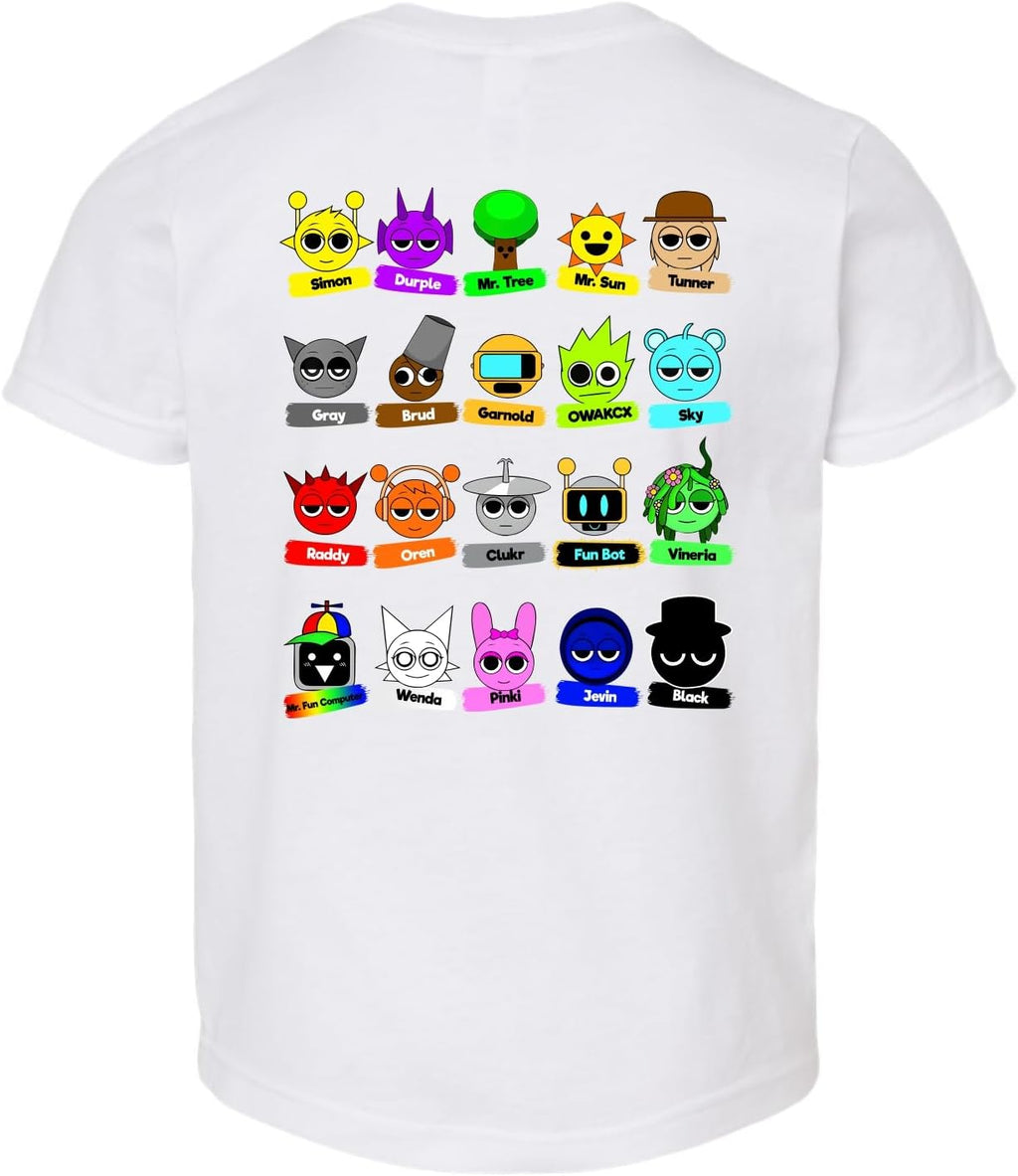 Sprunki Youth T Shirt Funny Game Tee