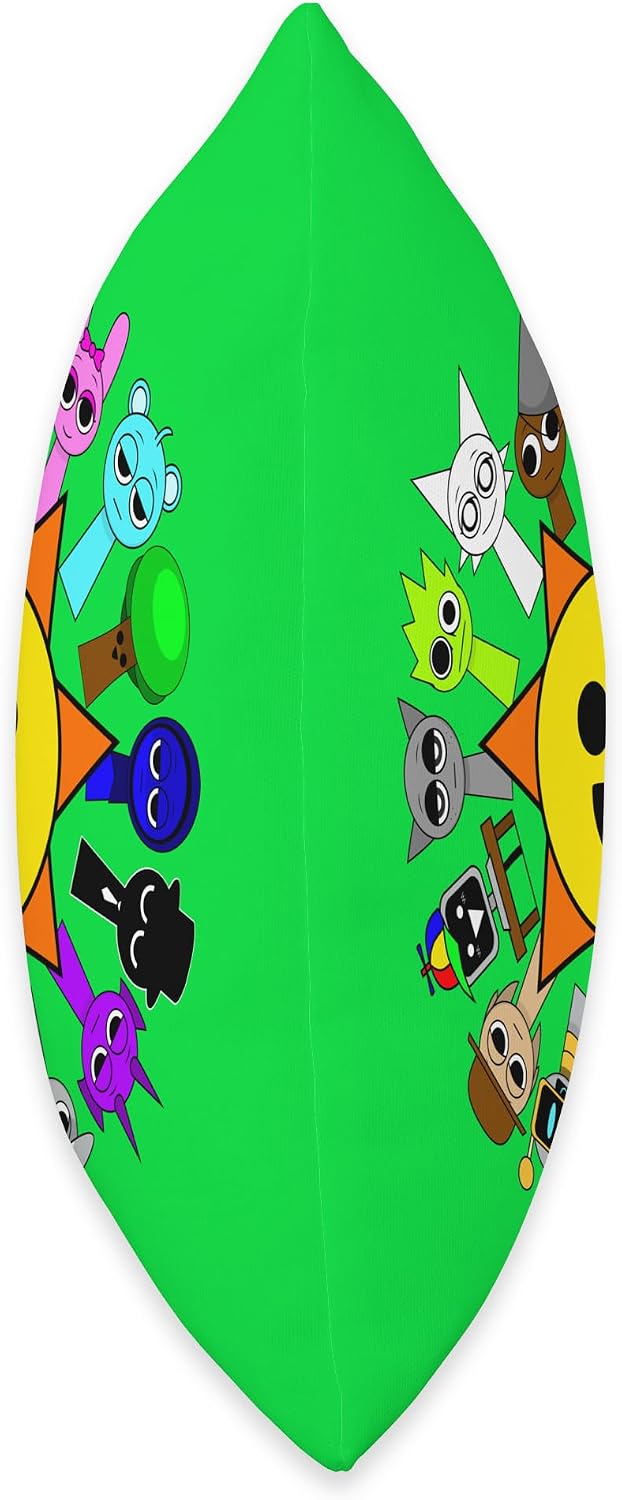 Sprunki Funny Toys All Around mr Sun Boys Girls Birthday Throw Pillow
