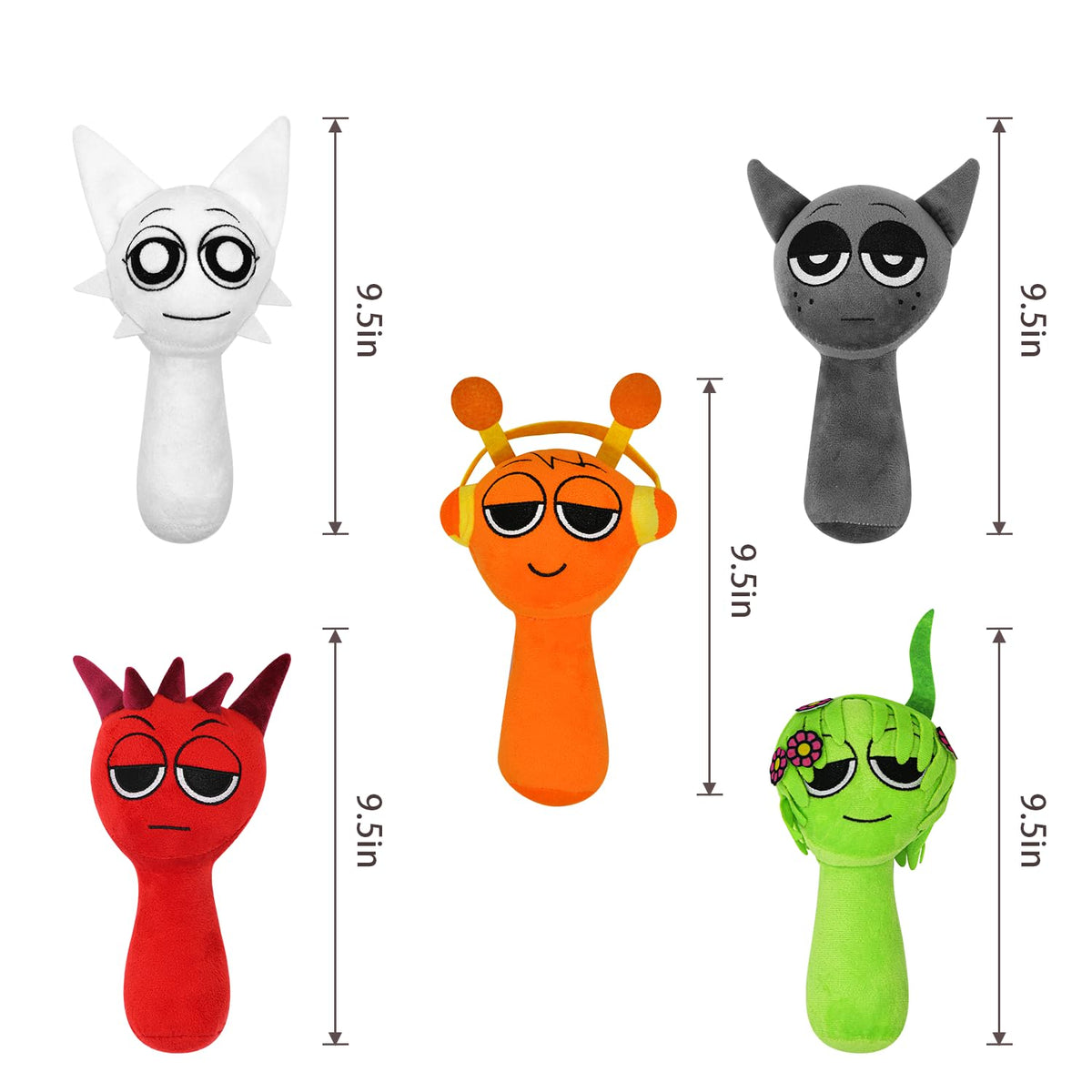 Sprunky Plush,Sprunky Plushies,Soft and Funs Stuffed Toys Dolls for Fans and Friends Christmas Birthday (New-4pc)