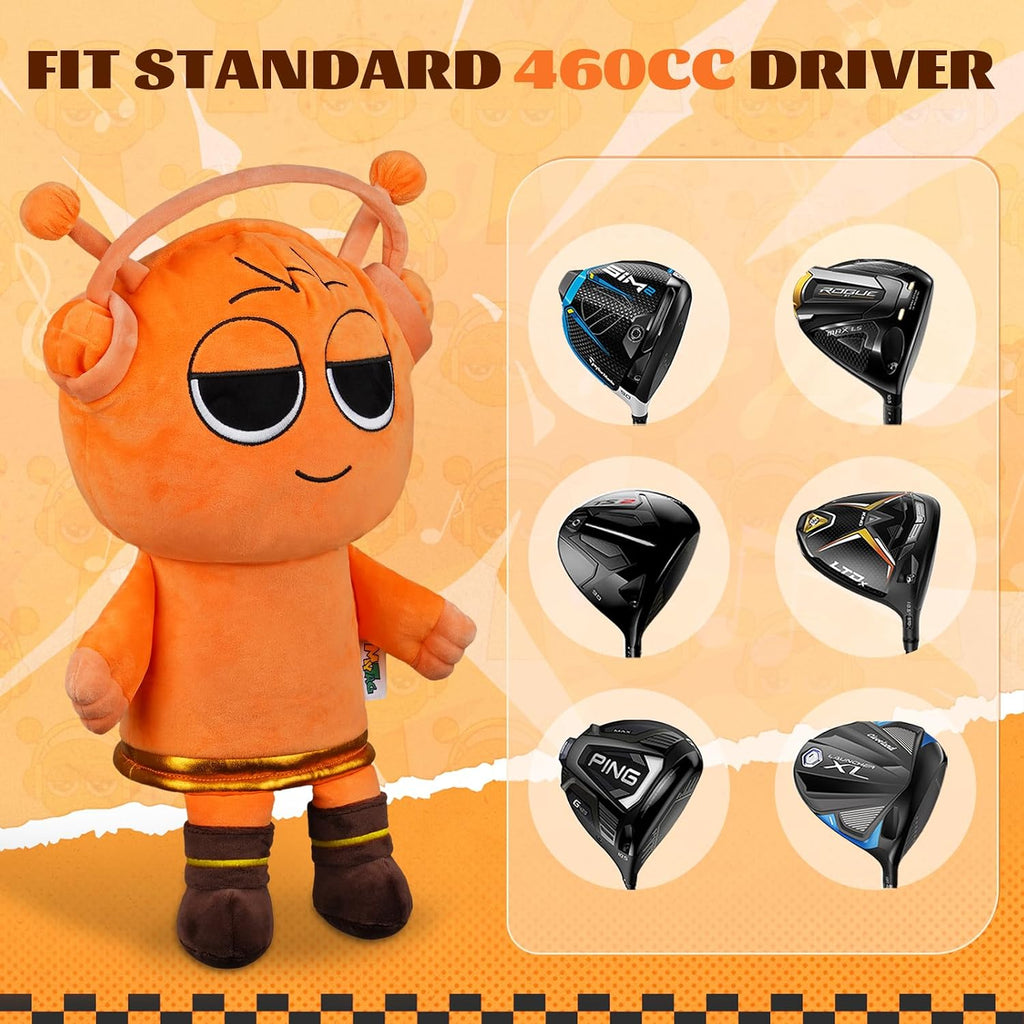 mytag Funny Golf Driver Headcover for 460CC, Plush Golf Club Head Covers