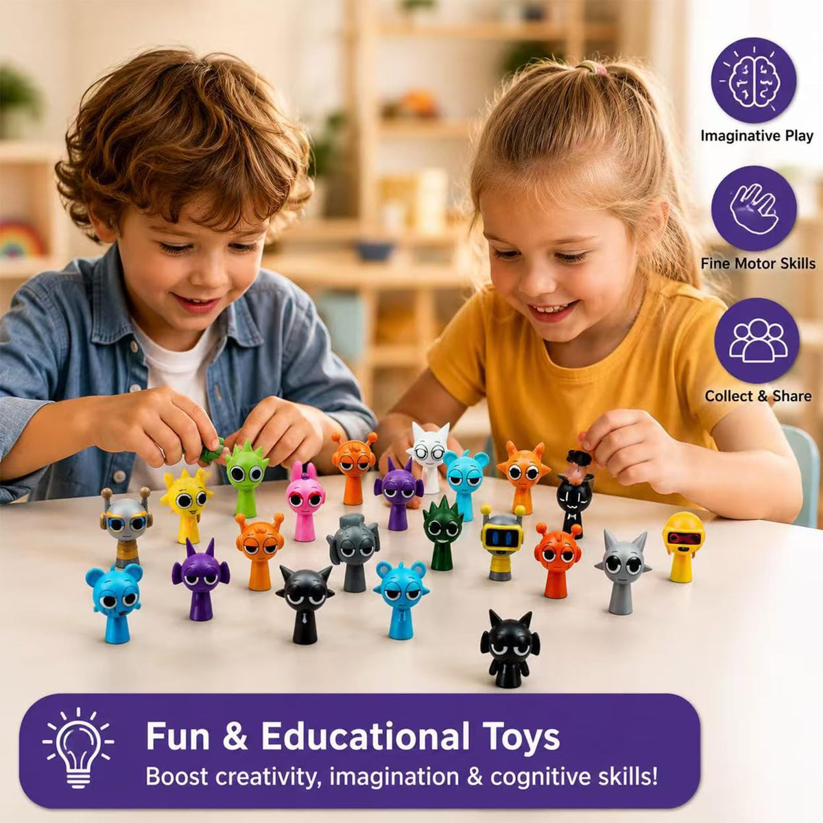 Action Figures Mystery Box,Mystery Box,Office Room Figurine Decor for Adults (Multicolor-48PCS)