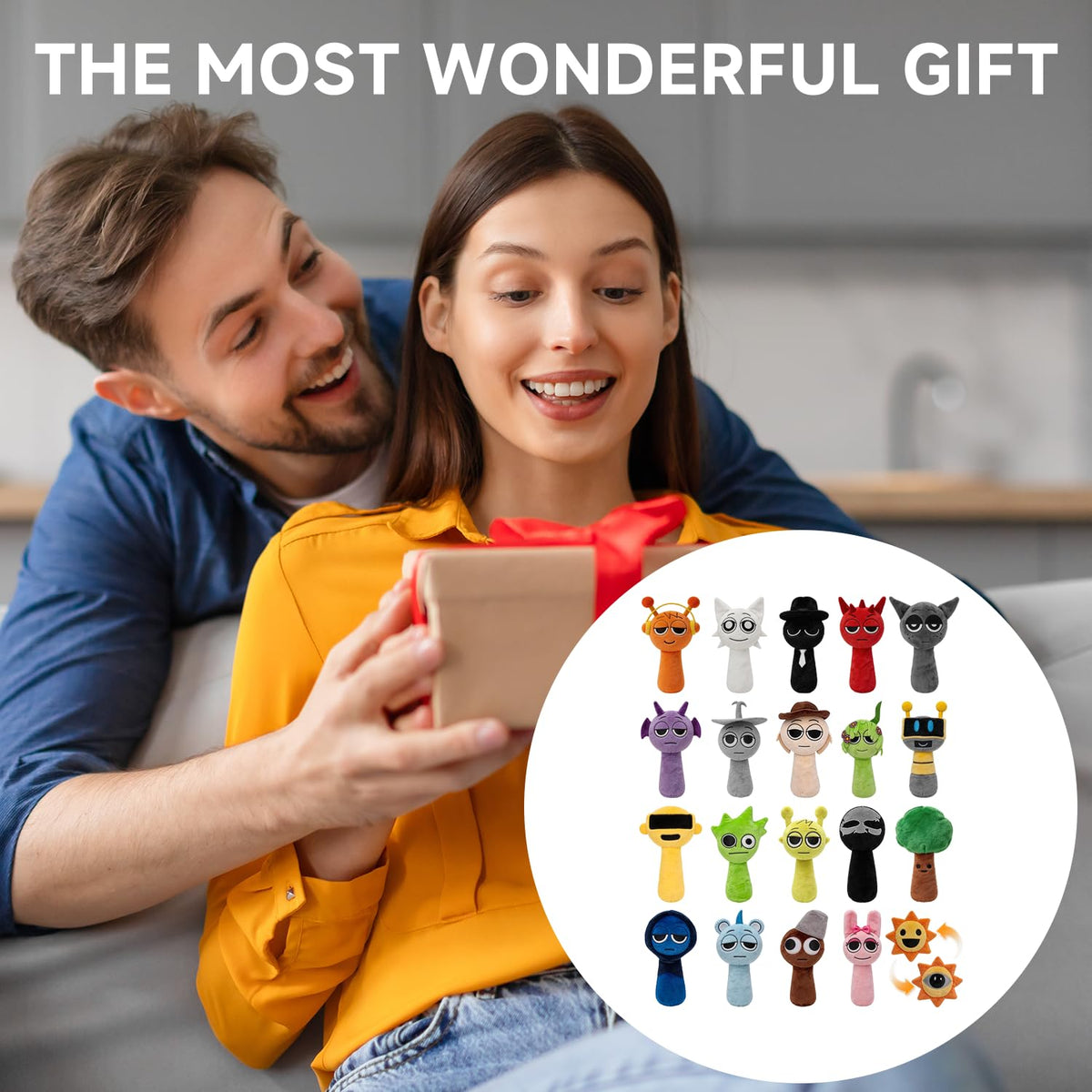 Sprunky Plush,Sprunky Plushies,Soft and Funs Stuffed Toys Dolls for Fans and Friends Christmas Birthday (New-4pc)