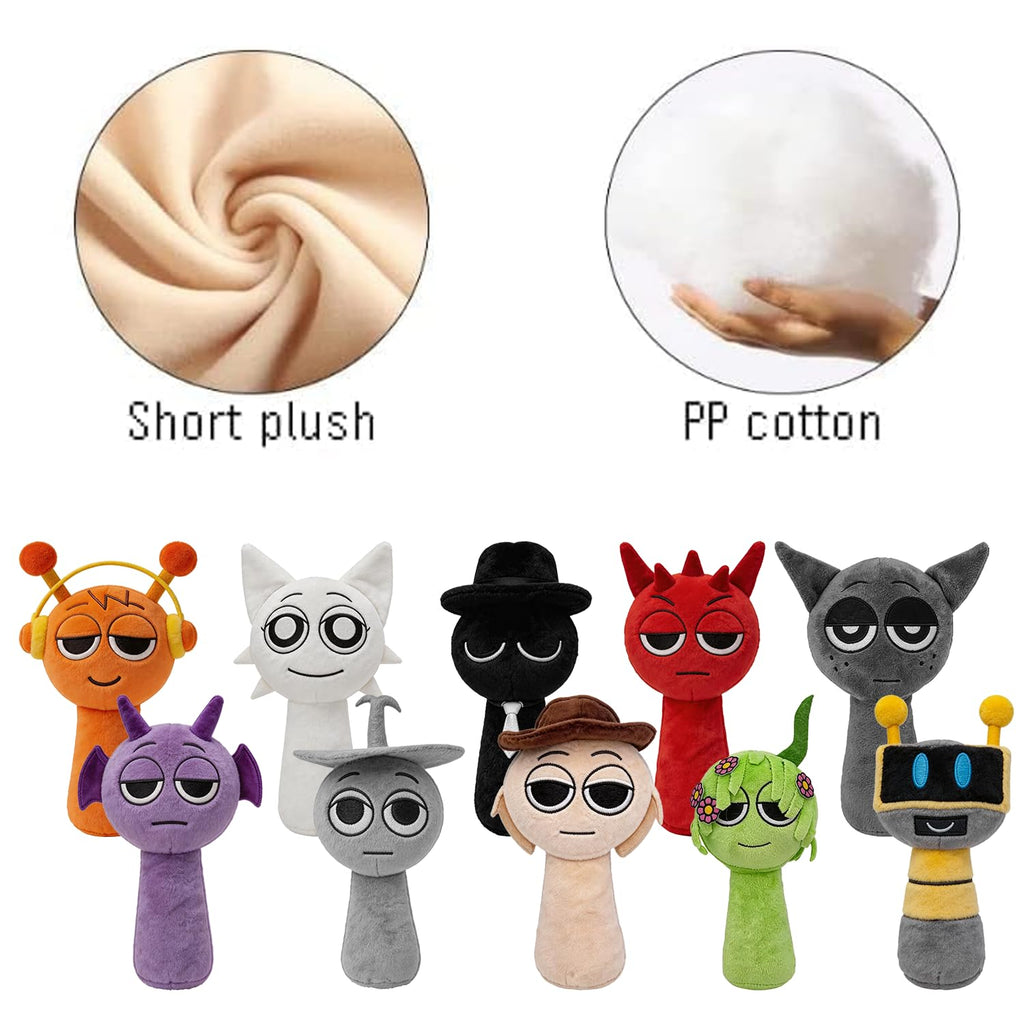 Sprunky Plush,Sprunky Plushies,Soft and Funs Stuffed Toys Dolls for Fans and Friends Christmas Birthday (New-4pc)