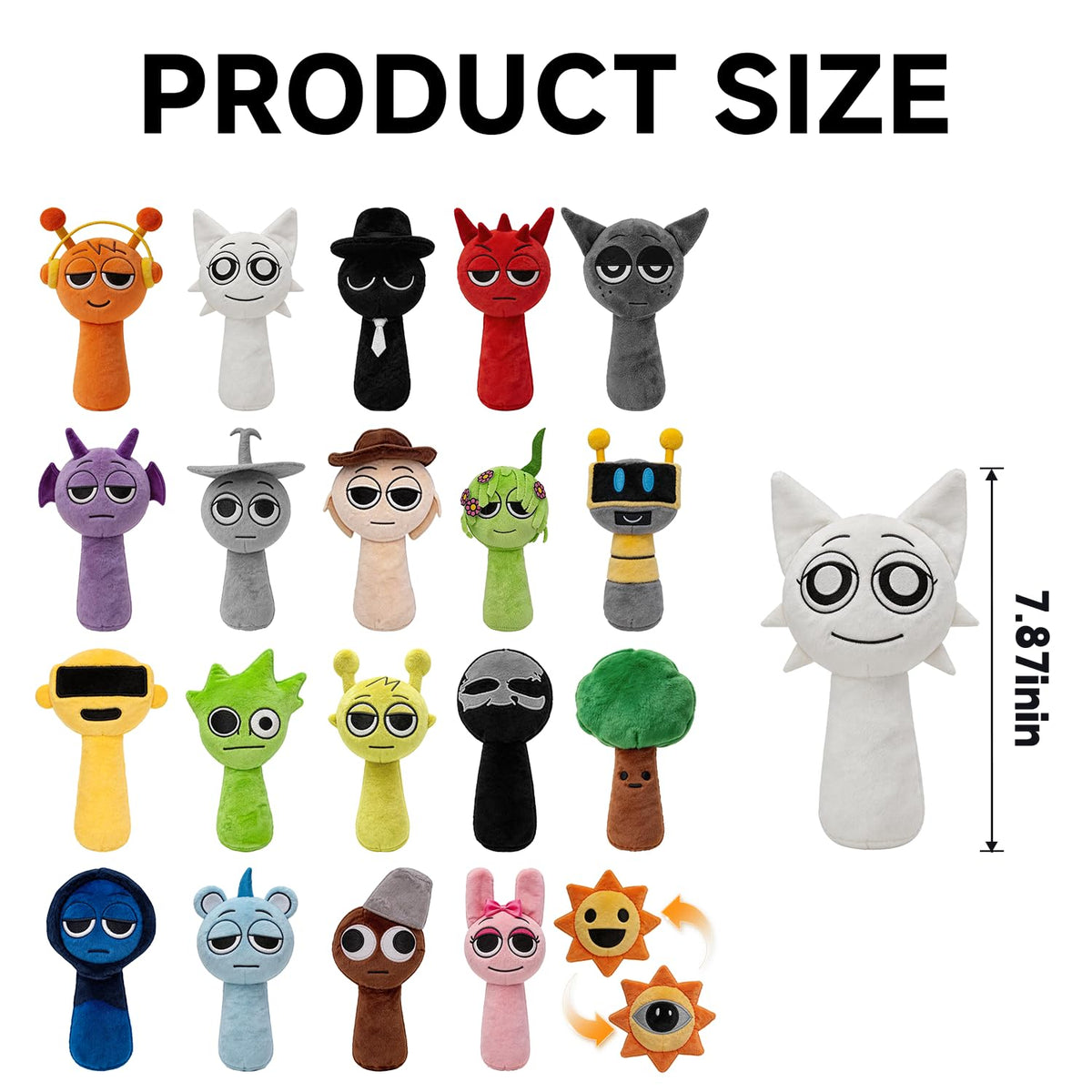 Sprunky Plush,Sprunky Plushies,Soft and Funs Stuffed Toys Dolls for Fans and Friends Christmas Birthday (New-4pc)