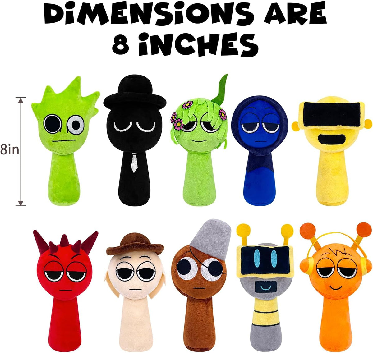 Plush Toys, Horror Games Plushies Toy for Fans, Soft Stuffed Animal Pillow Figure Doll Christmas Birthday Gifts for Adult Kids (20PCS)