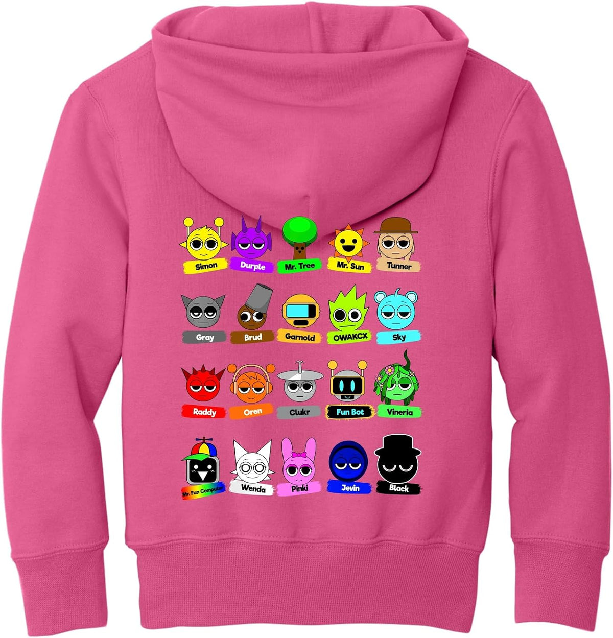 Sprunki Hoodie Funny Game Adult Youth Toddler Sweatshirt