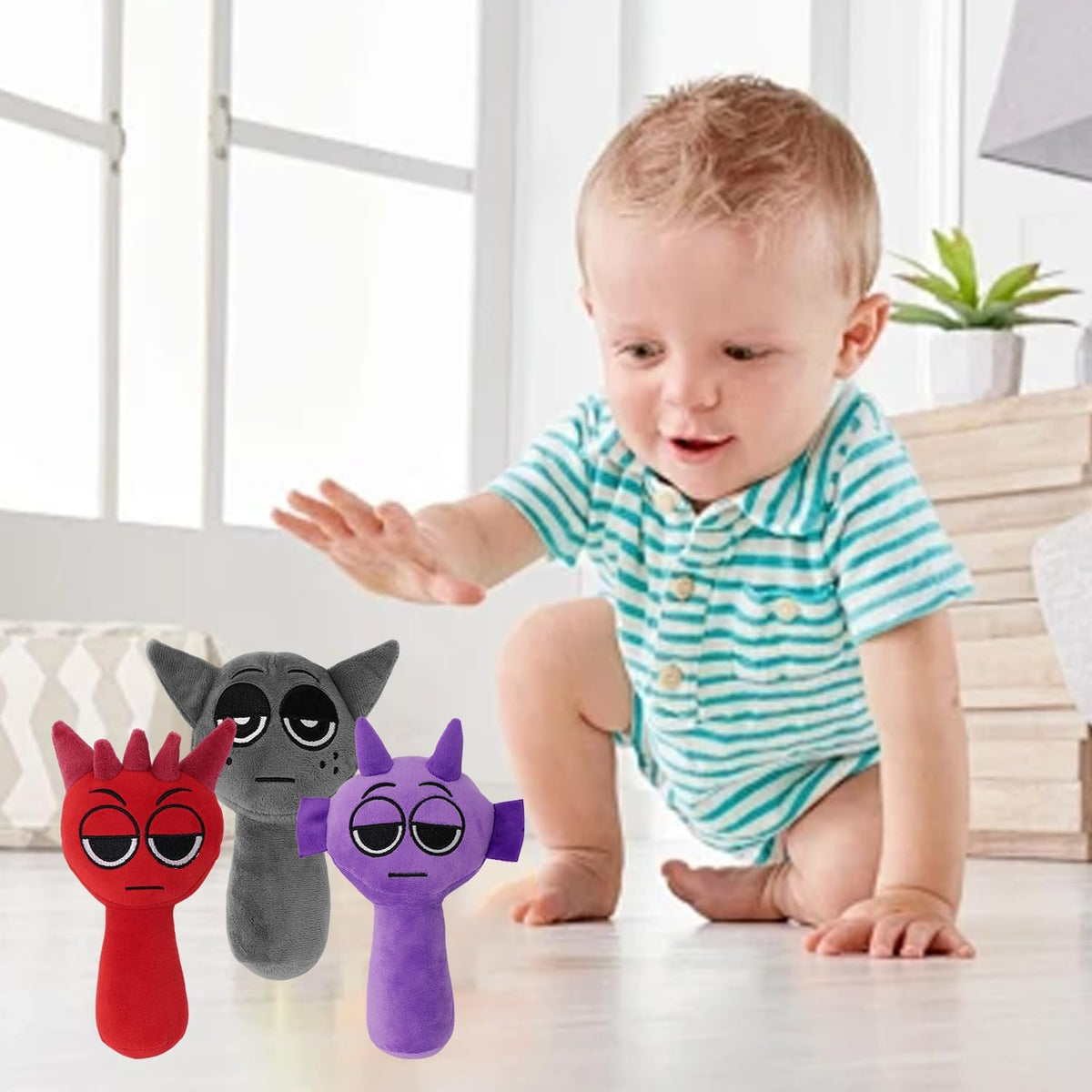 Sprunky Plush,Sprunky Plushies,Soft and Funs Stuffed Toys Dolls for Fans and Friends Christmas Birthday (New-4pc)