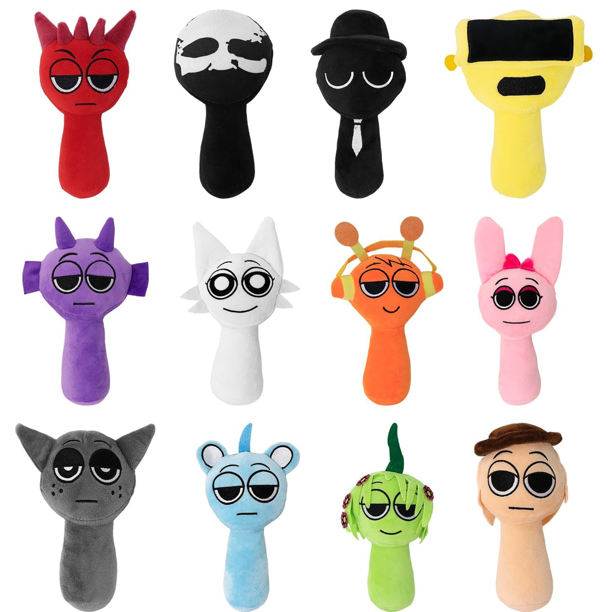 Sprunky Plush,Sprunky Plushies,Soft and Funs Stuffed Toys Dolls for Fans and Friends Christmas Birthday (New-4pc)