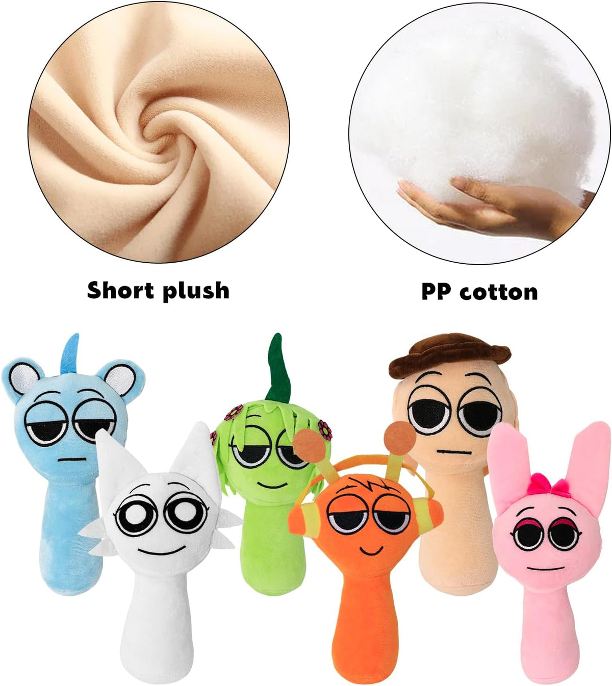 Sprunky Plush,Sprunky Plushies,Soft and Funs Stuffed Toys Dolls for Fans and Friends Christmas Birthday (New-4pc)