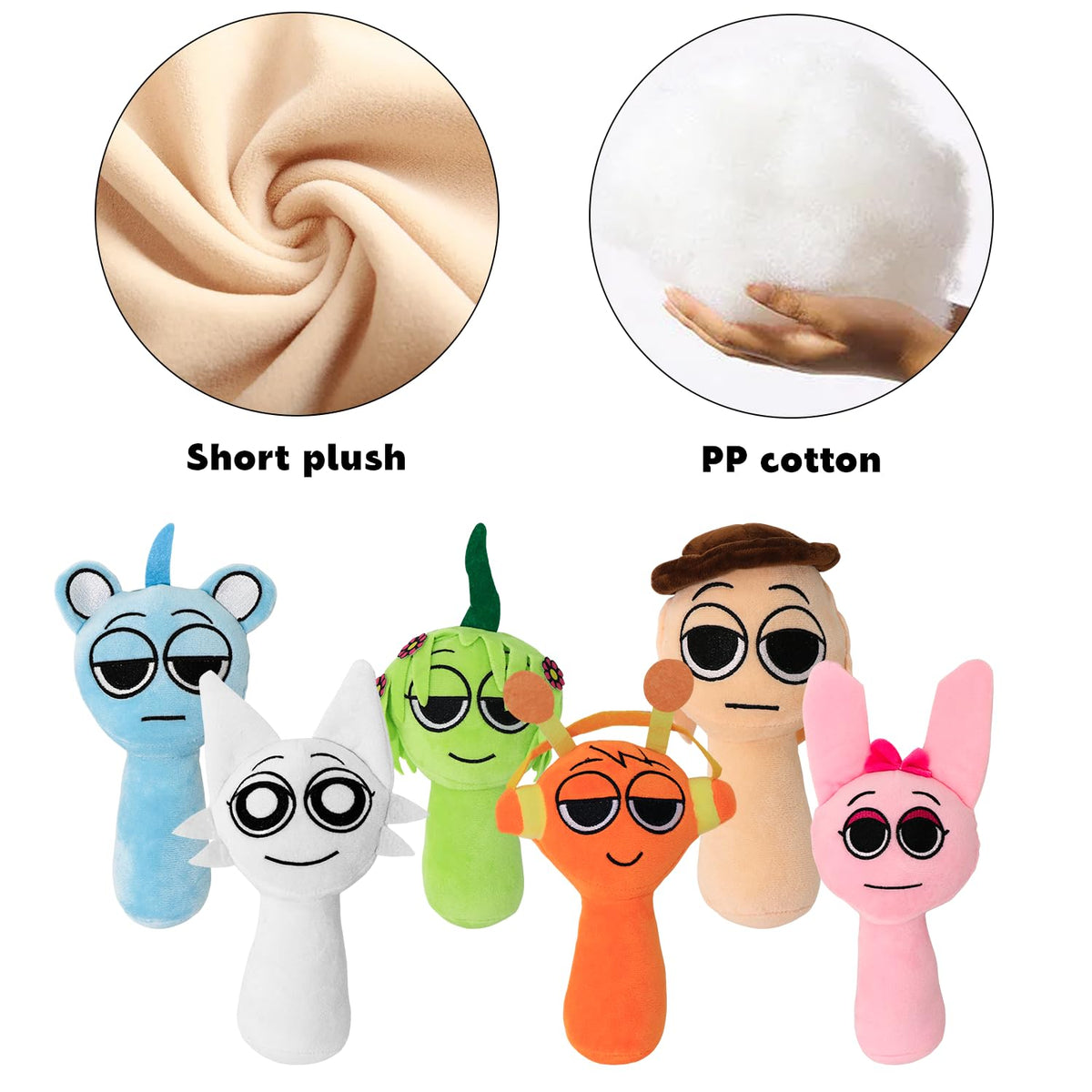 Sprunky Plush,Sprunky Plushies,Soft and Funs Stuffed Toys Dolls for Fans and Friends Christmas Birthday (New-4pc)