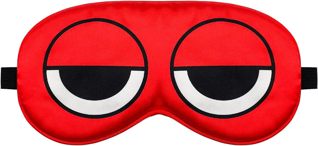 Cartoon Sleep Mask Red Blindfold Eye Mask Adjustable Travel Mask Eyeshade for Sleep Over Slumber Pajama Party Supplies Birthday Gifts for Boys Girls Men Women