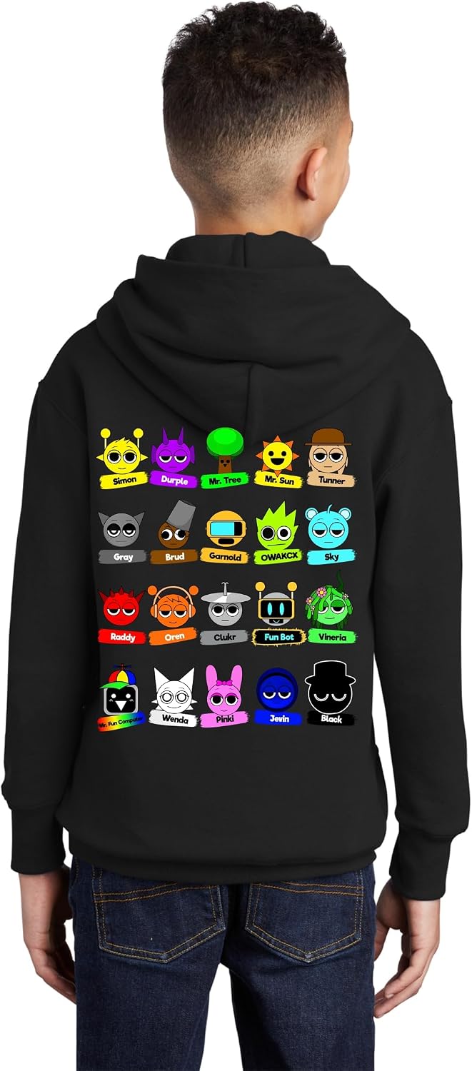 Sprunki Hoodie Funny Game Adult Youth Toddler Sweatshirt
