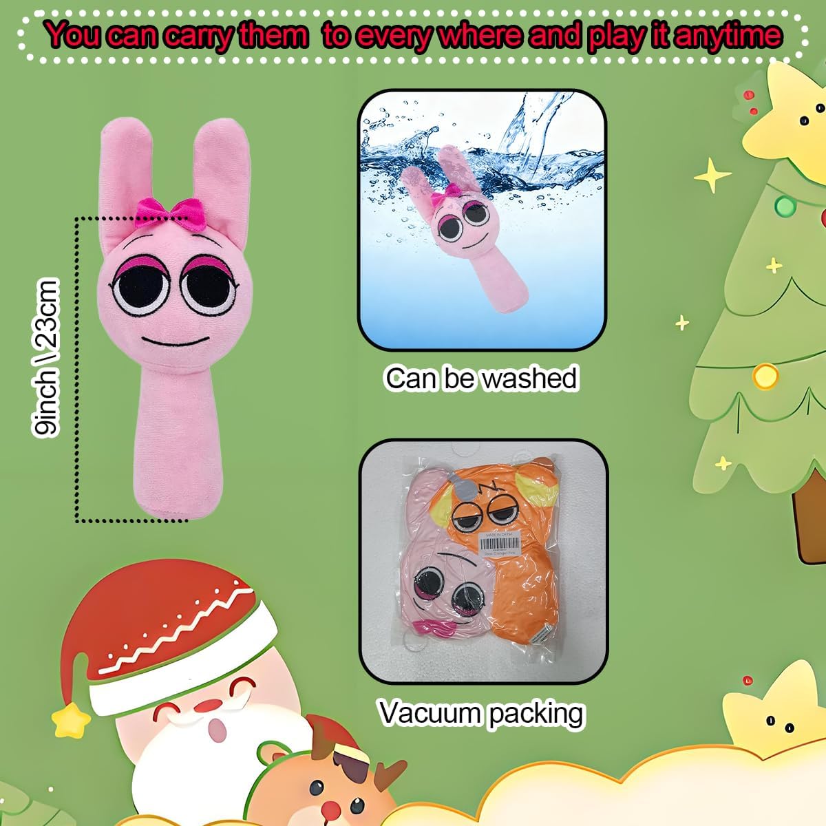 SPR Plush Toys SPR Game Plushies SPR Plushes Soft and Funs Stuffed Toys Dolls for Fans and Friends Birthday for Girls Boys (Orange+Pink)