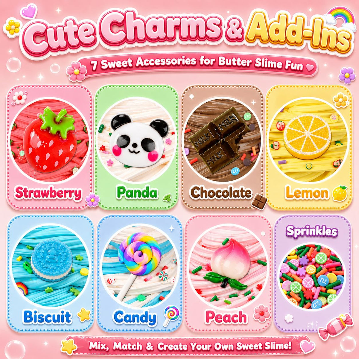 Action Figure Butter Slime - Large Sprunky Add Ins Charms,Premium DIY Scented Peach Slime for Boys & Girls, Ages 4-12 - Party Favors