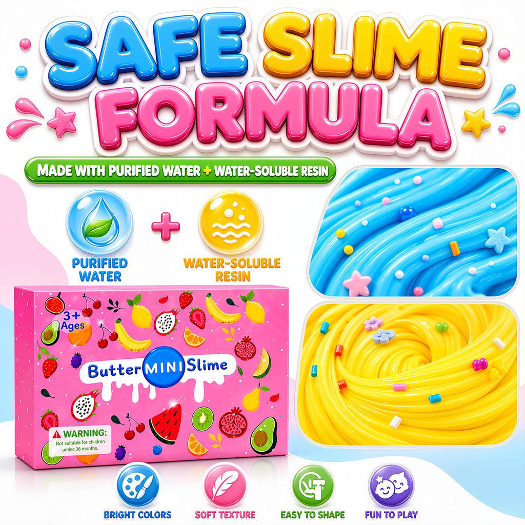 Action Figure Butter Slime - Large Sprunky Add Ins Charms,Premium DIY Scented Peach Slime for Boys & Girls, Ages 4-12 - Party Favors
